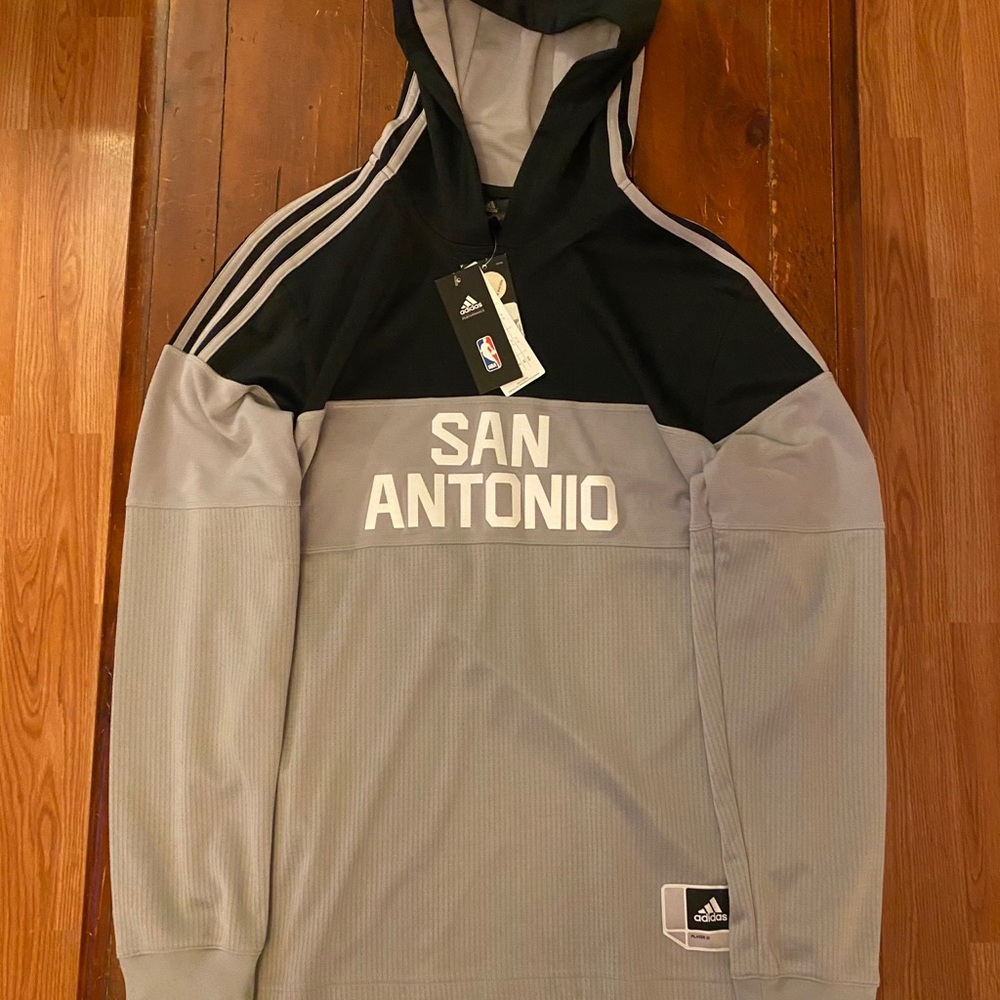 San Antonio Spurs NBA Adidas Hoodie On Court